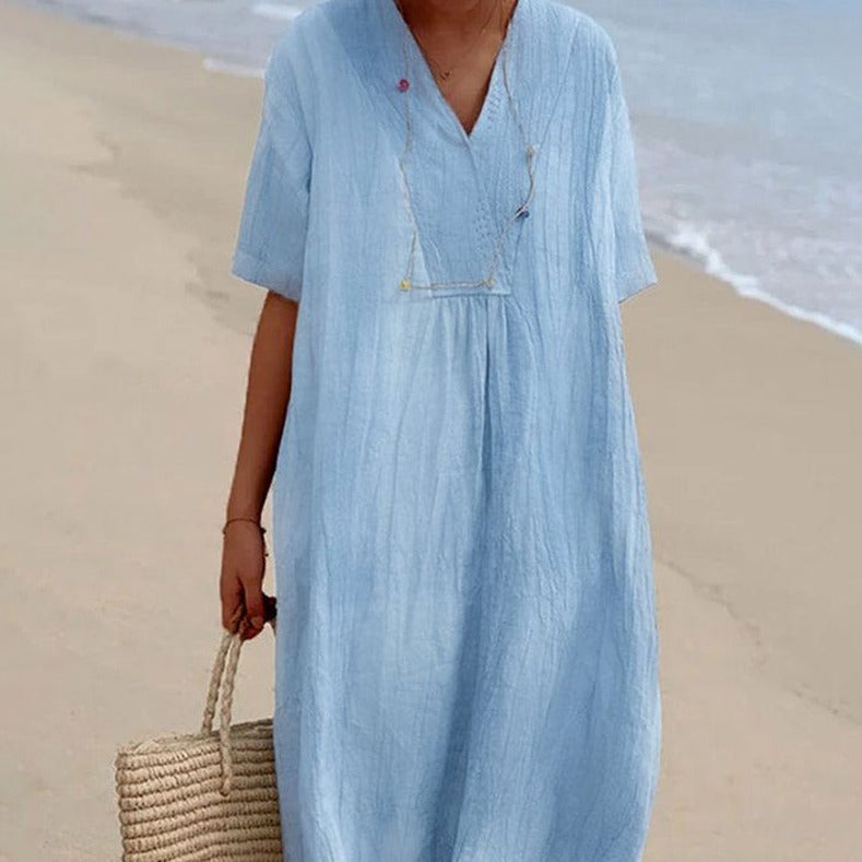 fitted summer dresses for women Women's Dress with Cut and Flared – Moralea Buy Abercrombie & Fitch swatchcolour_nude its an indispensable piece Color:Blue Flowers on Navy