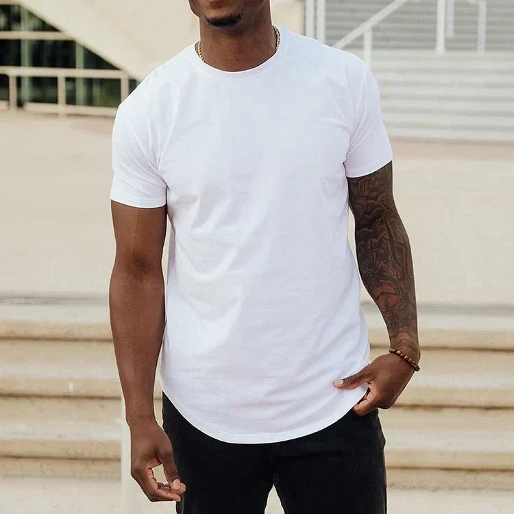 Angelo Longline Tailored T-Shirt - Extra Torso Coverage
