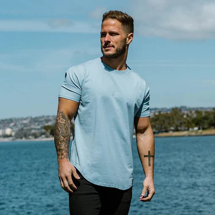 Angelo Longline Tailored T-Shirt - Extra Torso Coverage