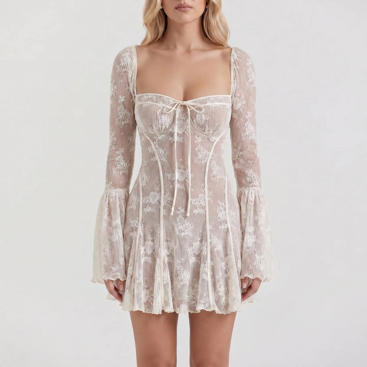 Auralia - Flared Sleeve Mini Dress