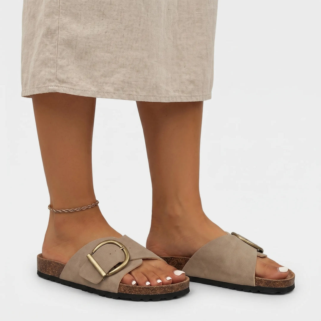 Auralia - Slip On Flat Sandals