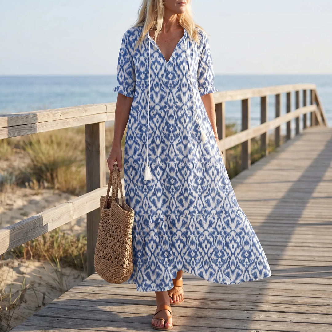 Bohaven - Relaxed Boho-Print Midi Dress