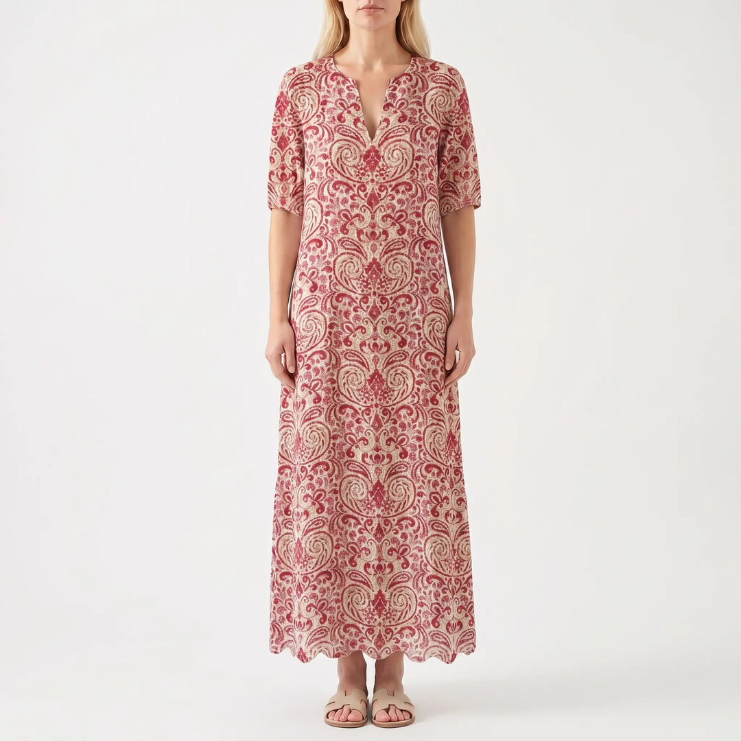 Bohaven - Relaxed Boho-Print Midi Dress