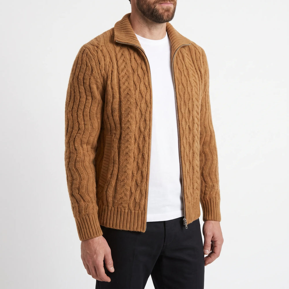 Cabledor - Men's Full Zip Cardigan