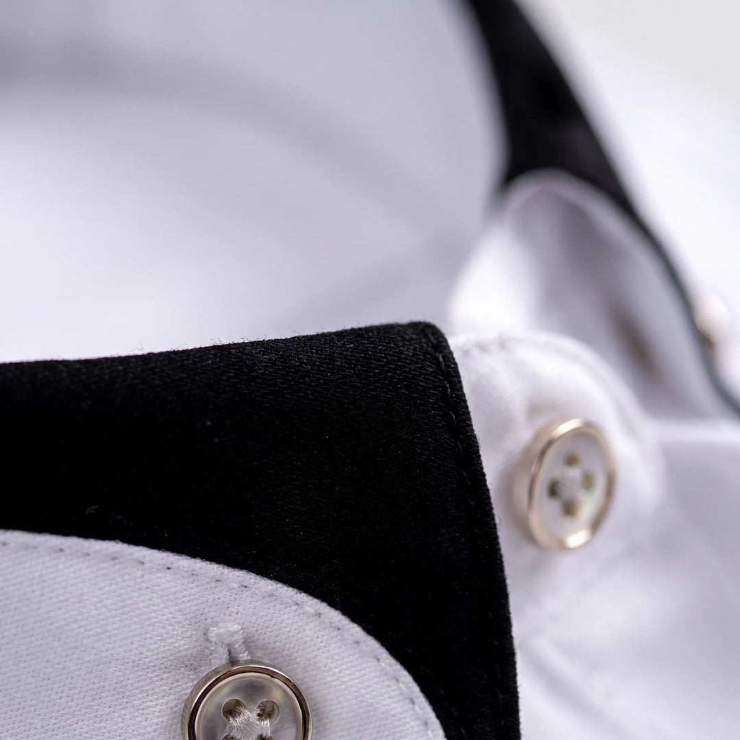 Cresset - Contrast Detail Long-Sleeve Mens Shirt