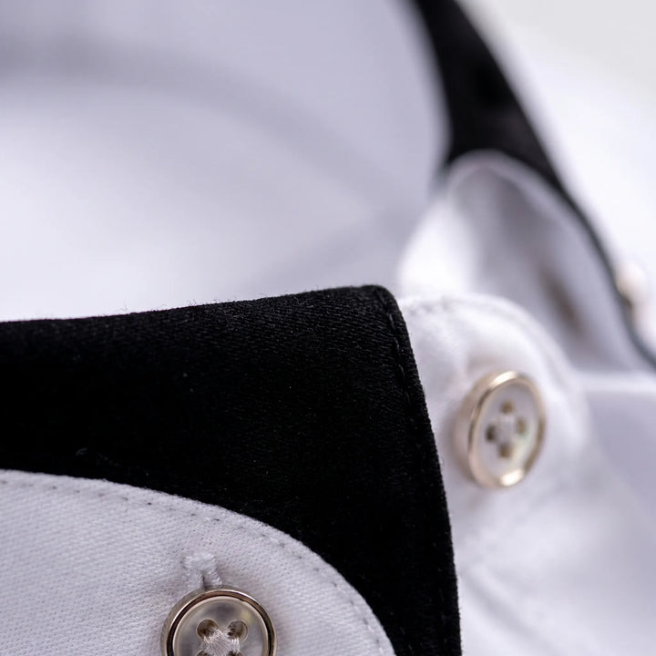 Cresset - Contrast Detail Long-Sleeve Mens Shirt