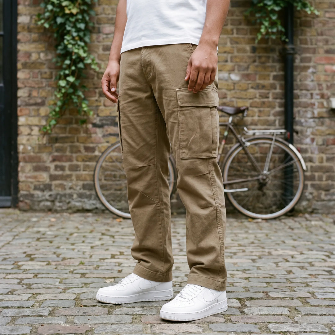 Everyday Mens Cargo Trousers UK With Side Pockets And Relaxed Fit