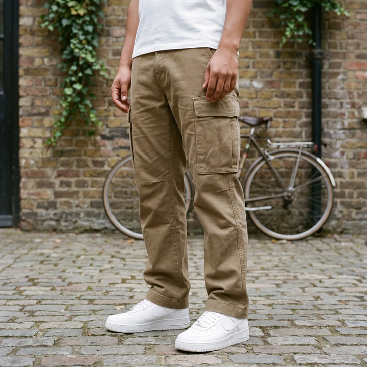 Everyday Mens Cargo Trousers UK With Side Pockets And Relaxed Fit