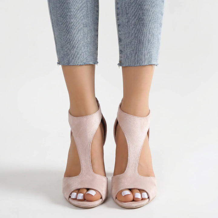 Flexera - Peep-Toe Mid Heels