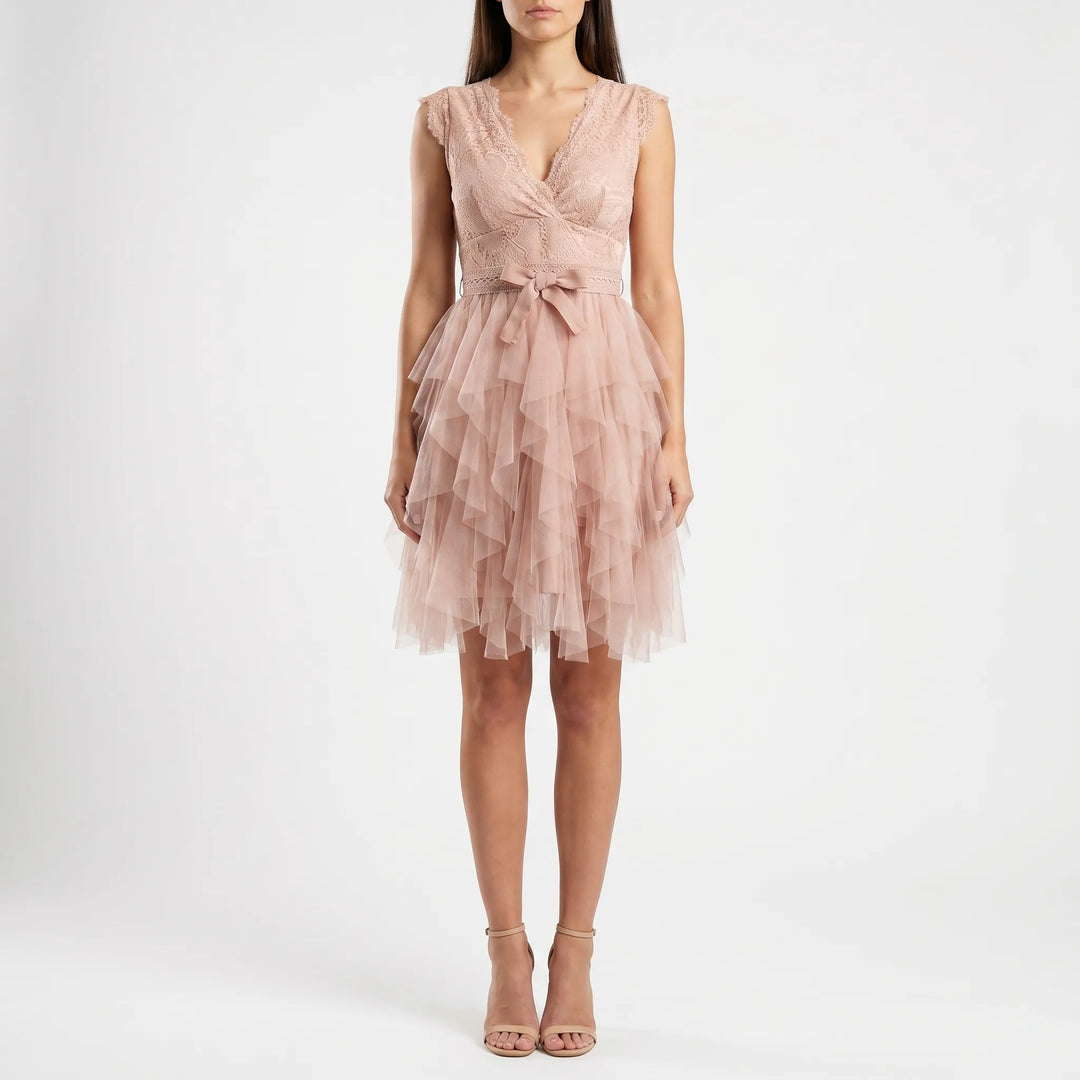 Floriana - Layered Ruffle Mini Dress