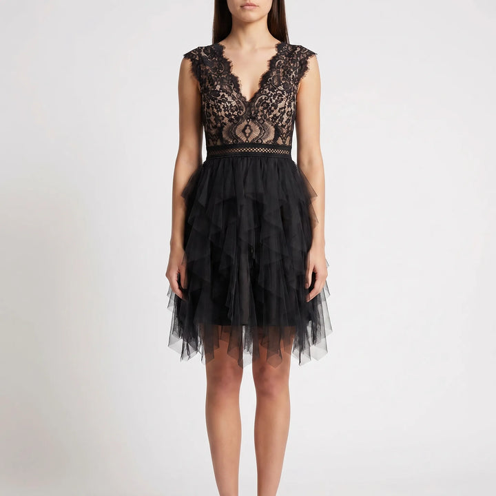 Floriana - Layered Ruffle Mini Dress
