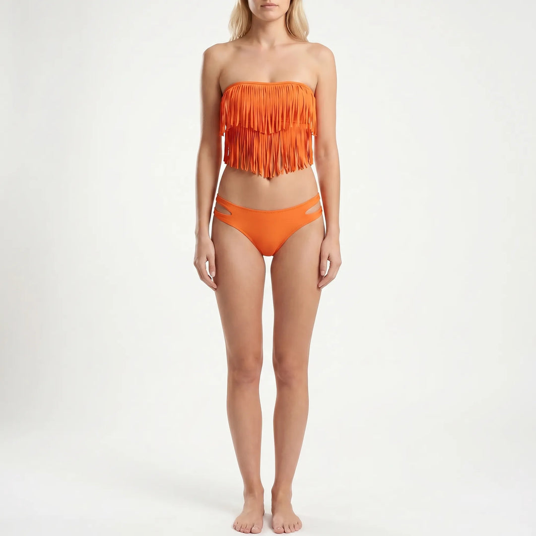 Frinova - Fringe Bandeau Bikini Set