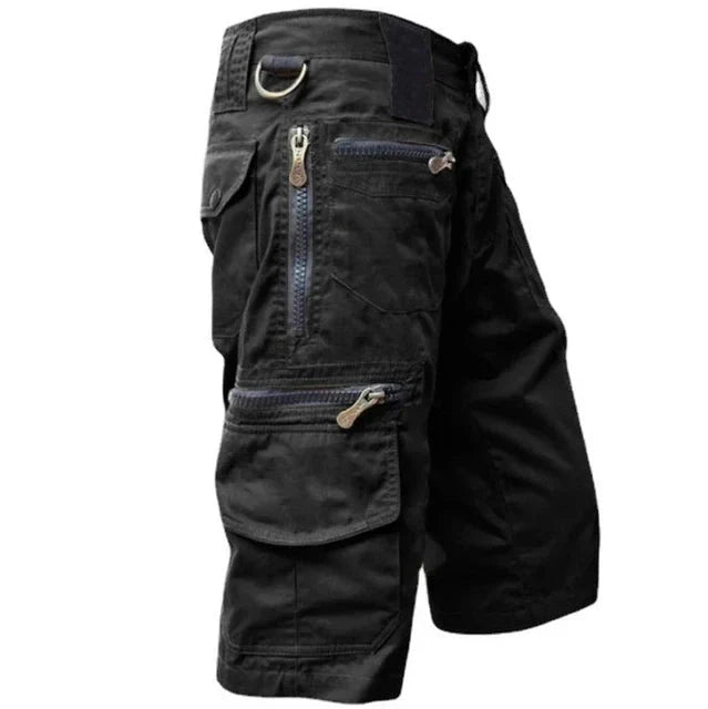Knee Length Cargo Shorts Mens Relaxed Fit