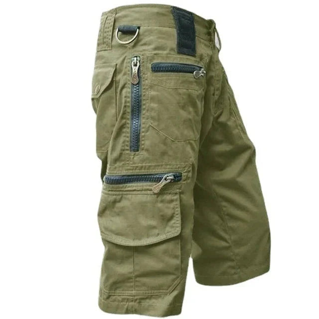 Knee Length Cargo Shorts Mens Relaxed Fit