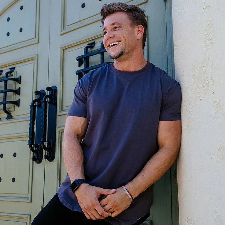 Men’s Angelo Muscle Fit Training T-Shirt With Body-Contouring Cut