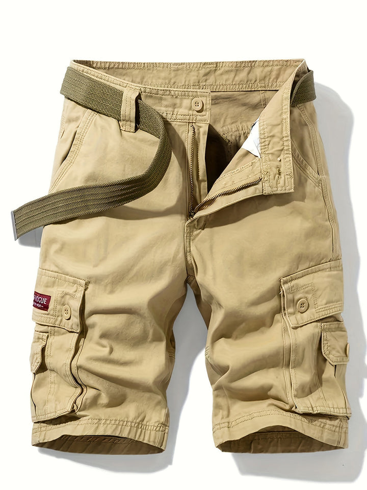 Men’s Cargo Shorts with Multiple Pockets and Adjustable