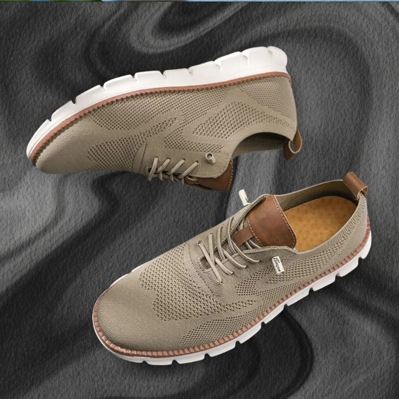 Men’s Casual Walker Shoes with Lace-Up Closure