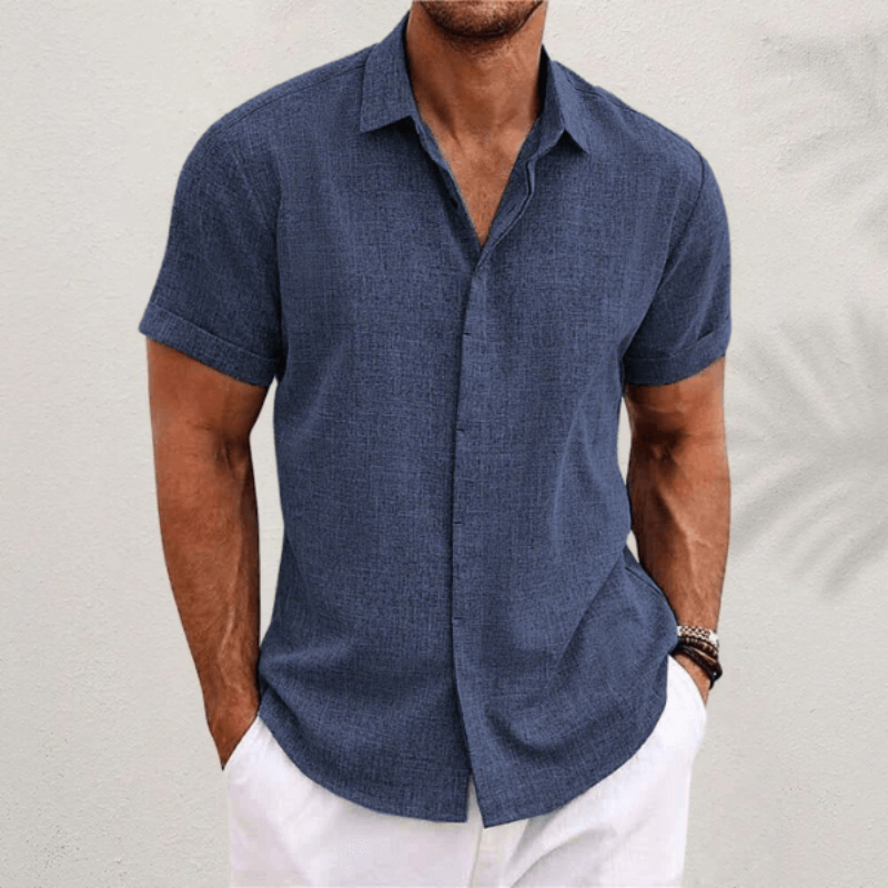 Men’s Classic Fit Shirt with Classic Collar and Versatile Design