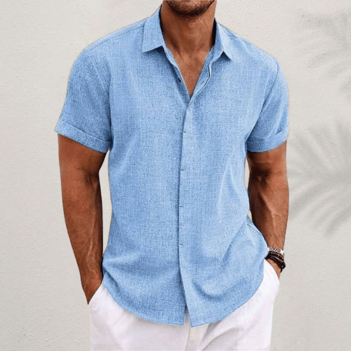 Men’s Classic Fit Shirt with Classic Collar and Versatile Design