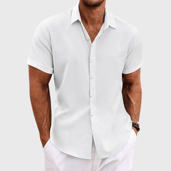 Men’s Classic Fit Shirt with Classic Collar and Versatile Design