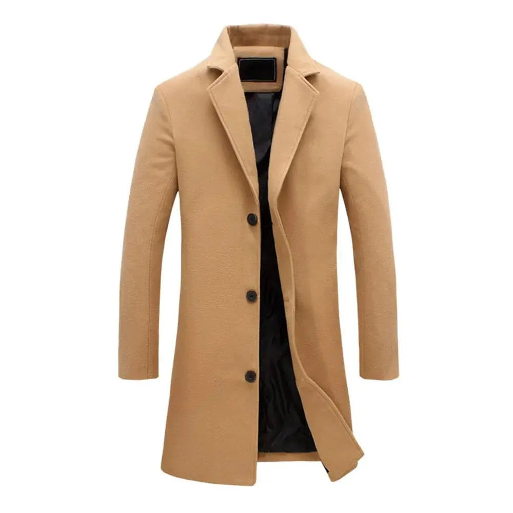Men's Classic Men's Full Length Overcoat