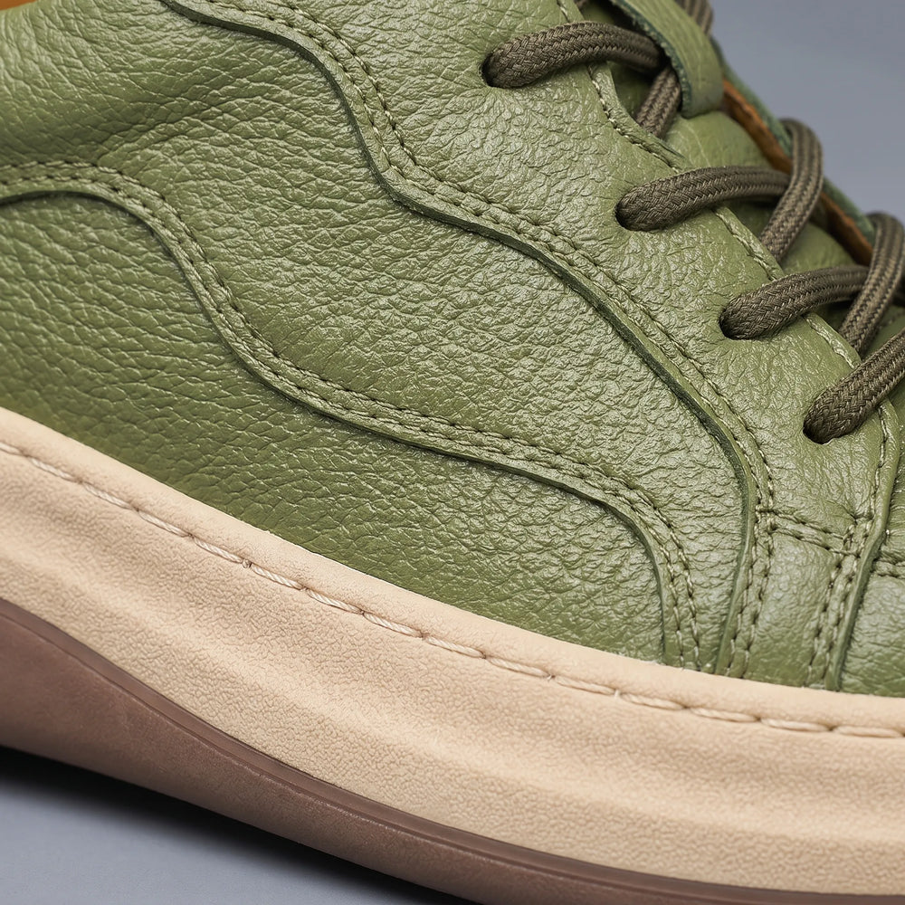 Men's Textured Low-Top Trainers
