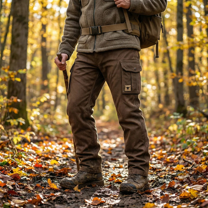 Men’s Utility Pants with Multiple Pockets and Reinforced Stitching