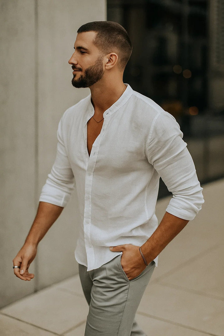Men’s Casual Shirt with Relaxed Fit and Clean Silhouette