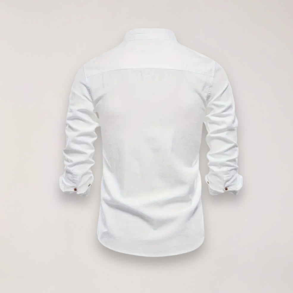 Men’s Long Sleeve Shirt with Stand Collar