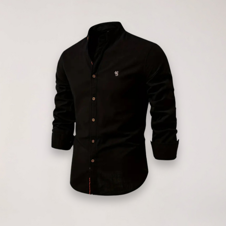 Men’s Long Sleeve Shirt with Stand Collar