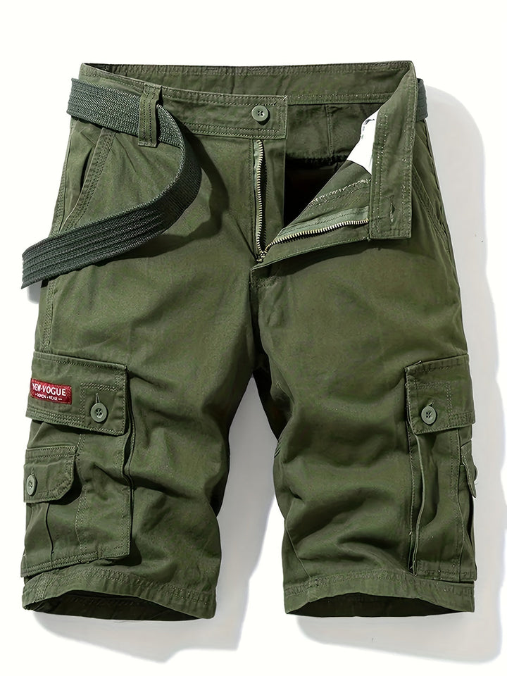 Men’s Cargo Shorts with Multiple Pockets and Adjustable