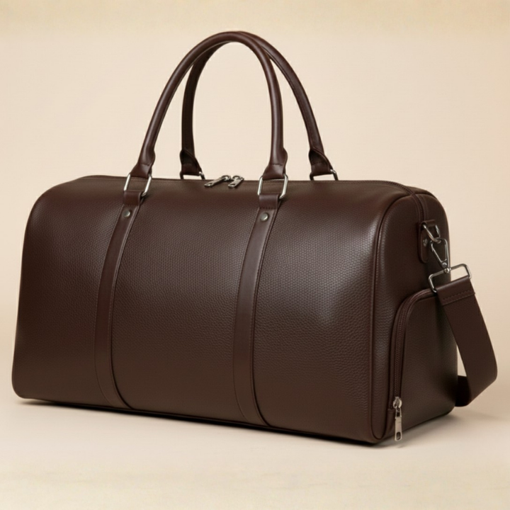 Men’s Executive Weekender Duffle Bag with Structured Design