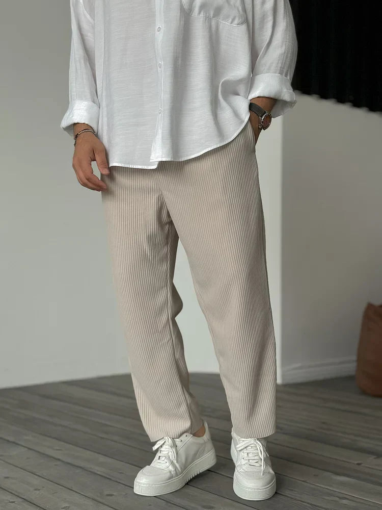Men’s Felix Pants with Button Closure and Side Pockets