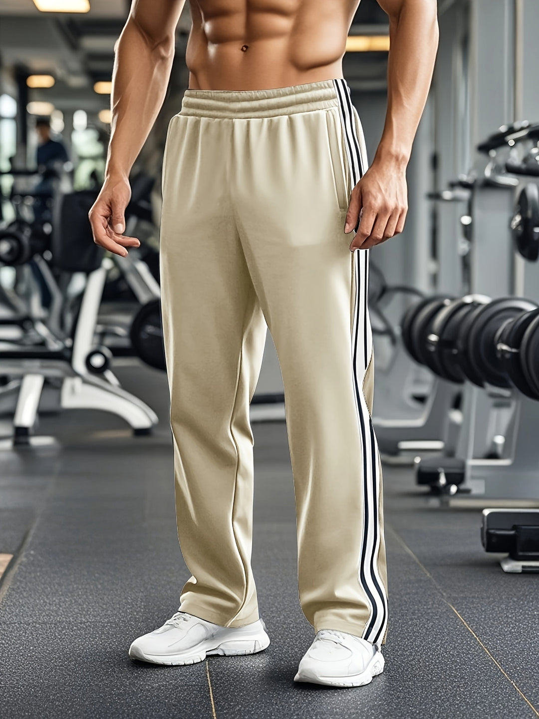 Men’s Jogging Trousers with Drawstring Waist
