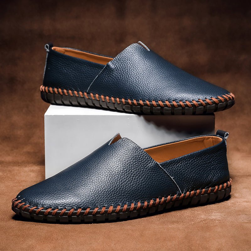 Men’s Loafers with Slip-On Design and Rubber Outsole