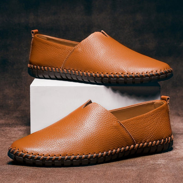 Men’s Loafers with Slip-On Design and Rubber Outsole