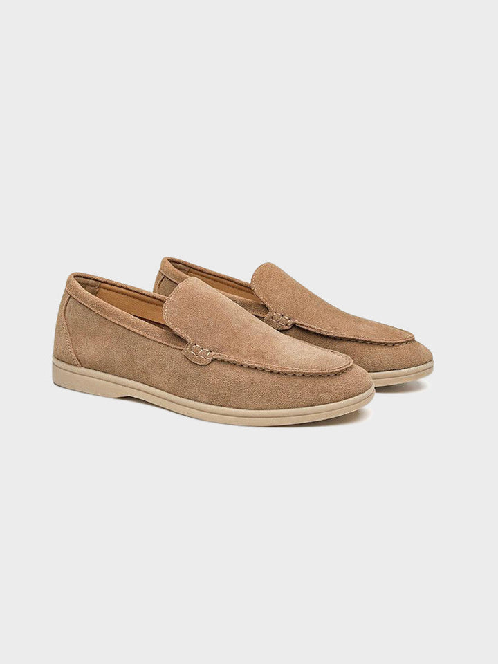 Men’s Loafers with Suede Upper and Removable Insole