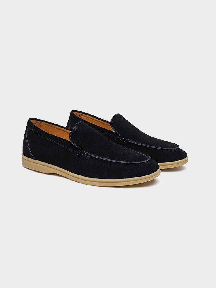 Men’s Loafers with Suede Upper and Removable Insole