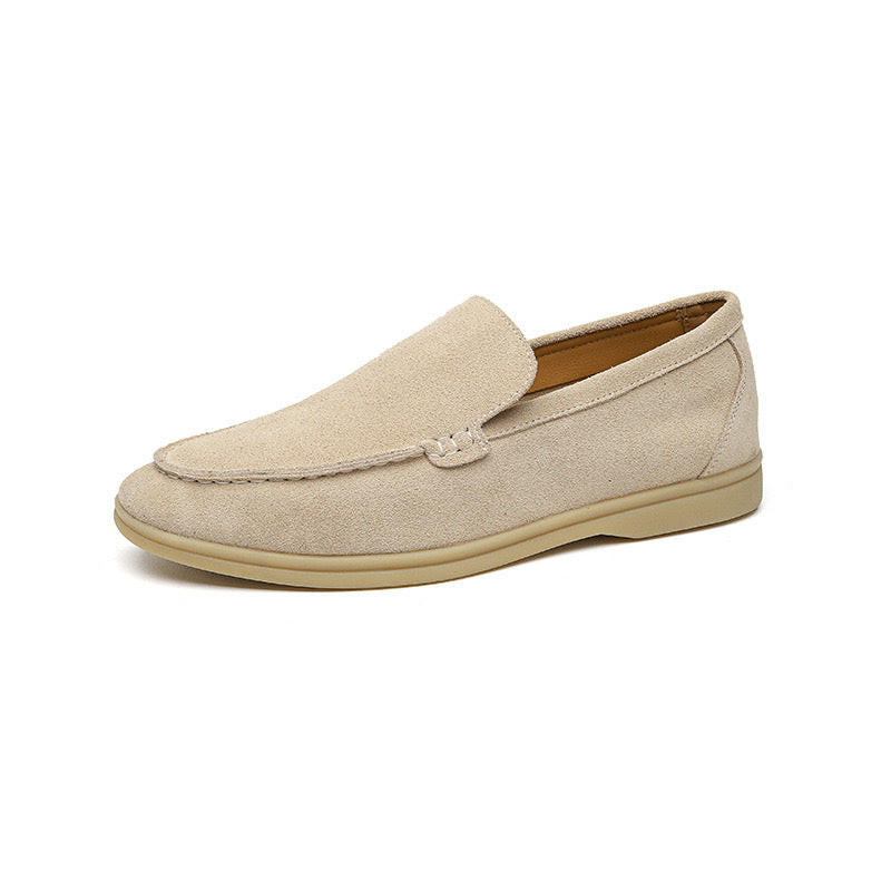 Men’s Loafers with Suede Upper and Removable Insole