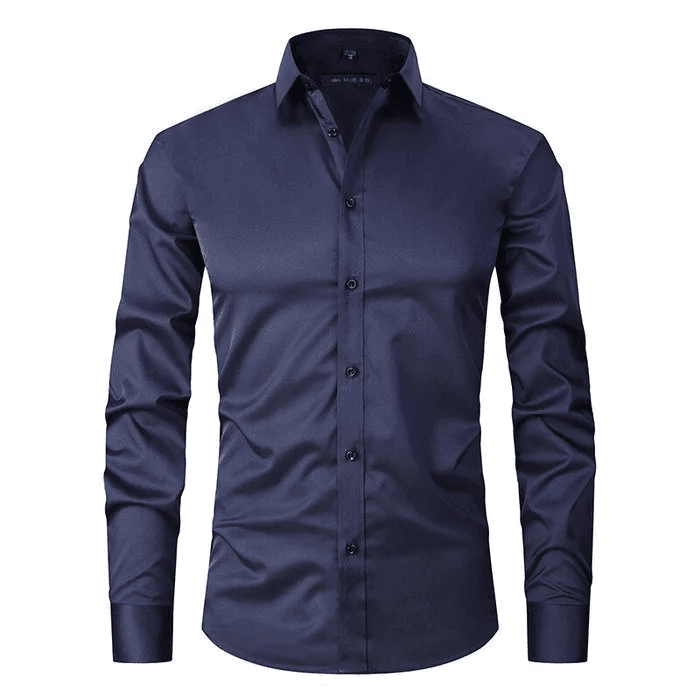 Men’s Shirt with Elastic Fabric and Smooth Finish
