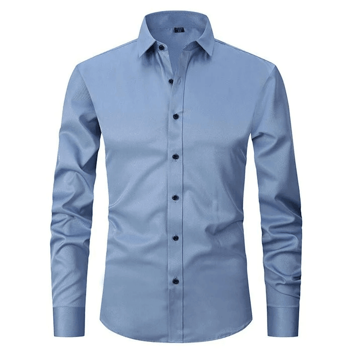 Men’s Shirt with Elastic Fabric and Smooth Finish