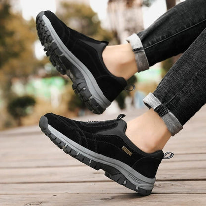 Mens Walking Shoes with Cushioned Insoles and Rubber Sole
