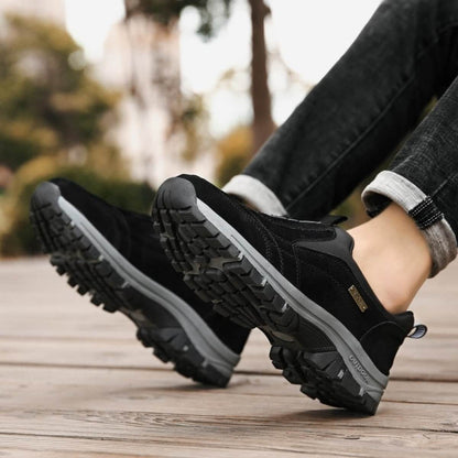 Mens Walking Shoes with Cushioned Insoles and Rubber Sole