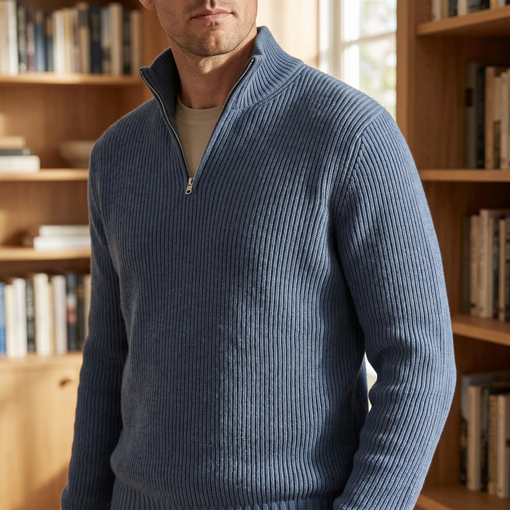 RibbedLayer - Mens Half Zip Jumper