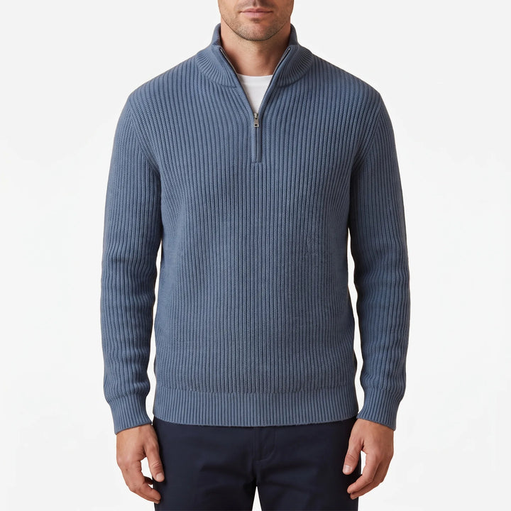 RibbedLayer - Mens Half Zip Jumper