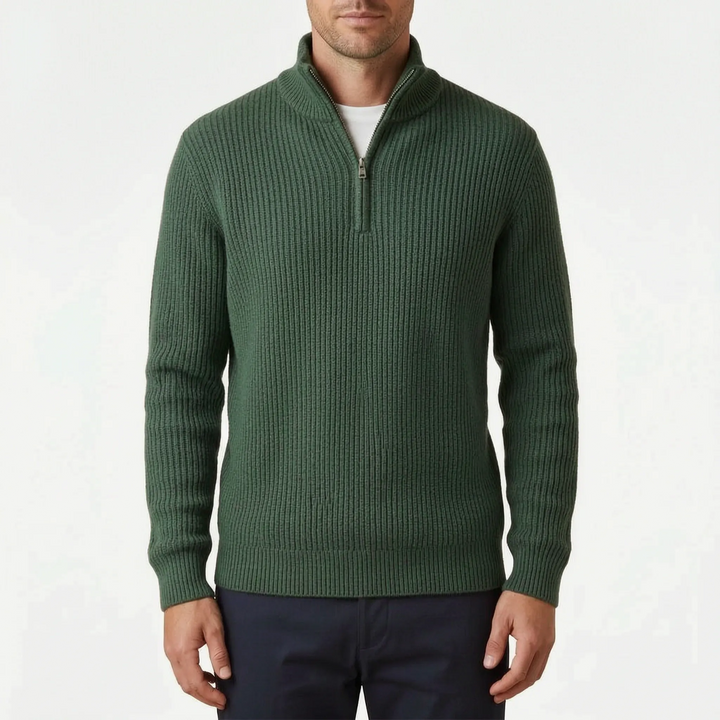 RibbedLayer - Mens Half Zip Jumper