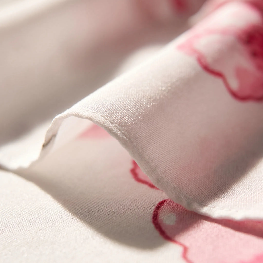 Ruffara - Floral Print Tiered Ruffle Dress