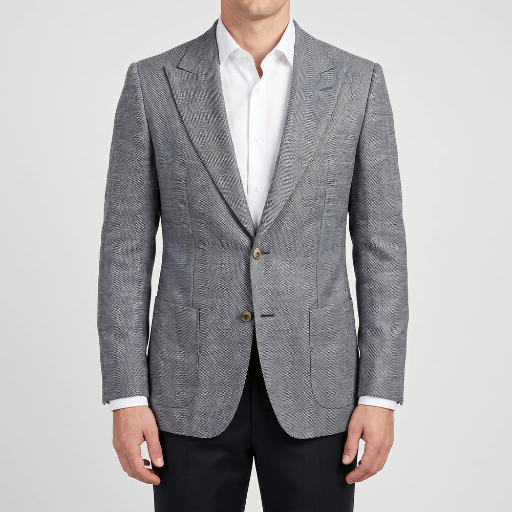 SavileBlaze - Men's Smart Casual Textured Blazer
