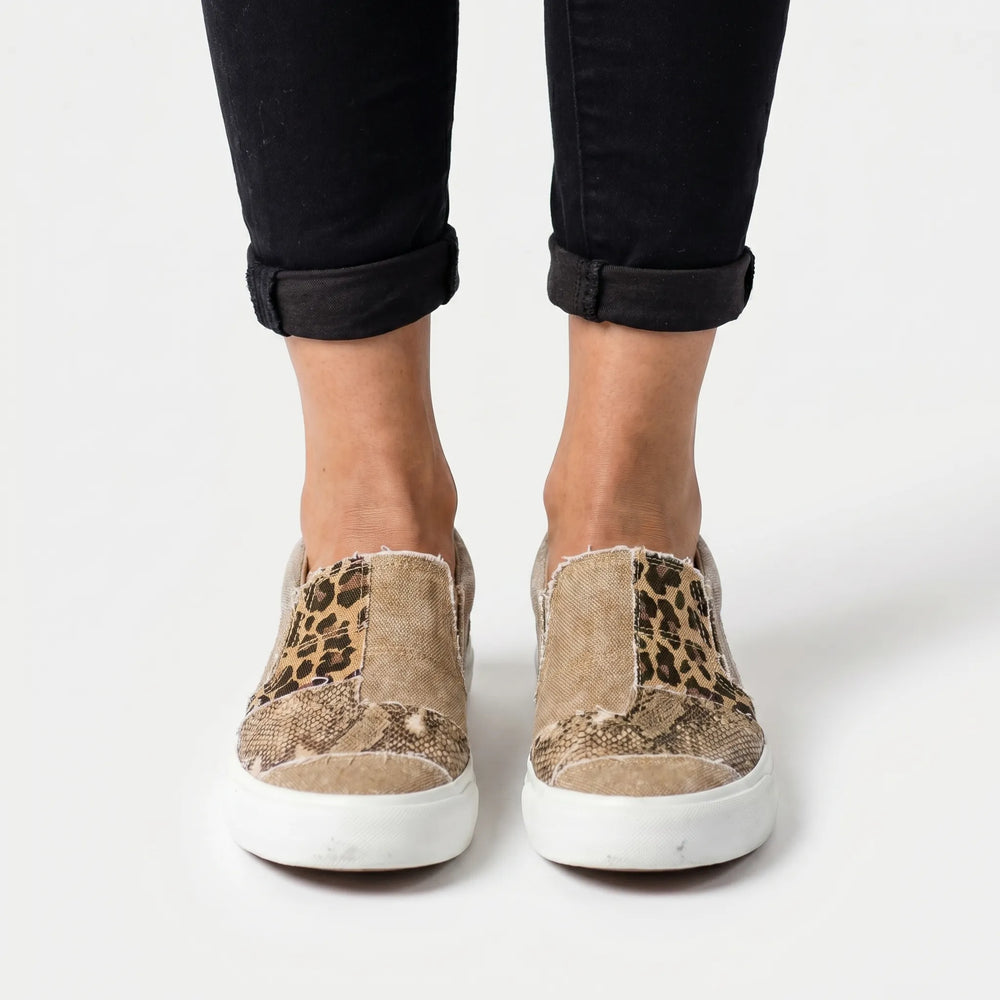 Slivette - Slip-On Trainers With Mixed Animal Print