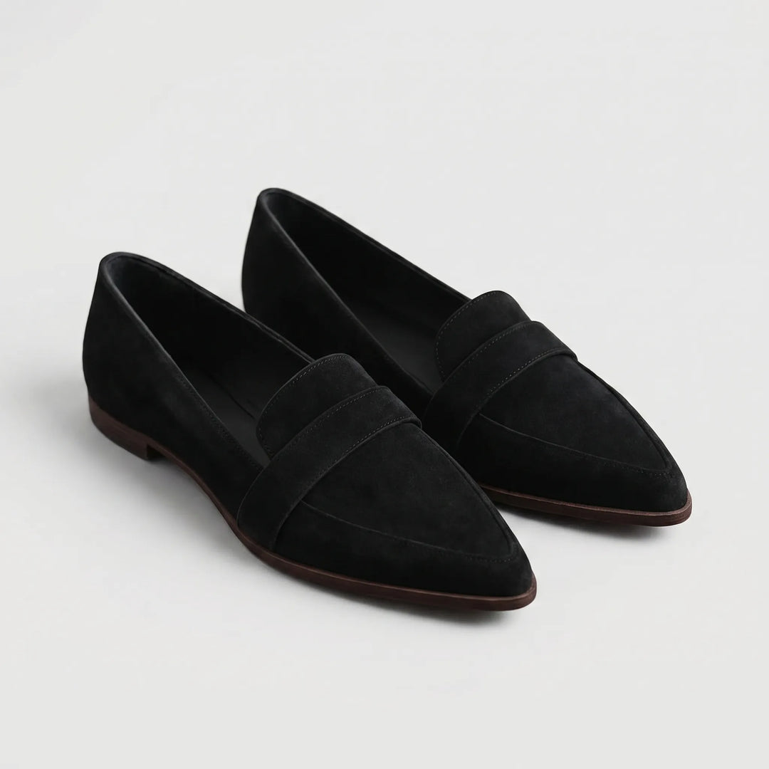 Slyntara - Pointed Toe Penny Loafer Flat
